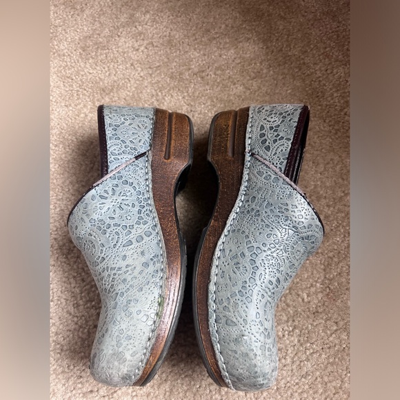 dansko XP clog blue lace chambray pattern size 41 - Picture 11 of 12
